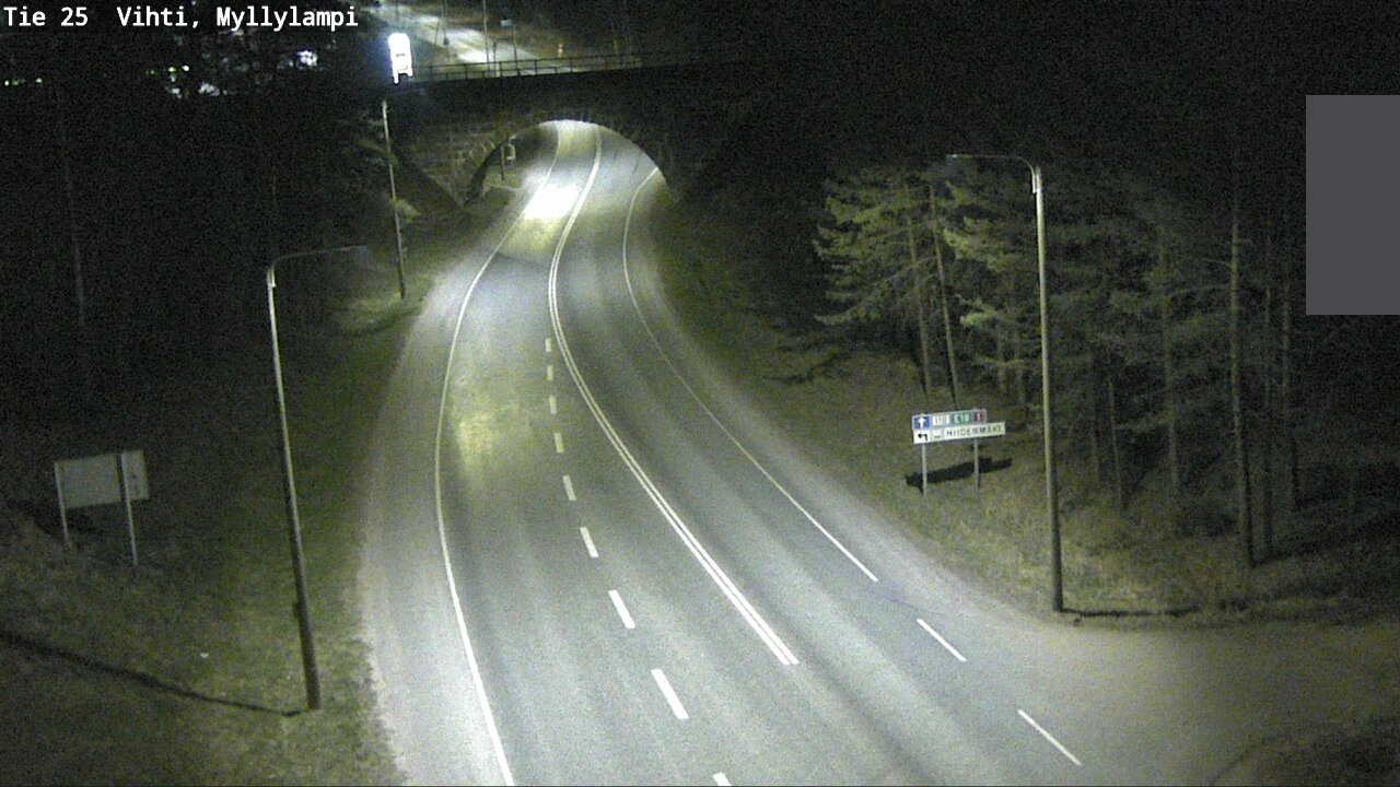 Weather Camera Image Road 25 Lohja Myllylampi, Lohja, Uusimaa