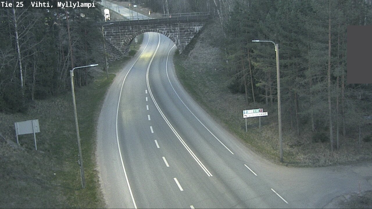Weather Camera Image Road 25 Lohja Myllylampi, Lohja, Uusimaa
