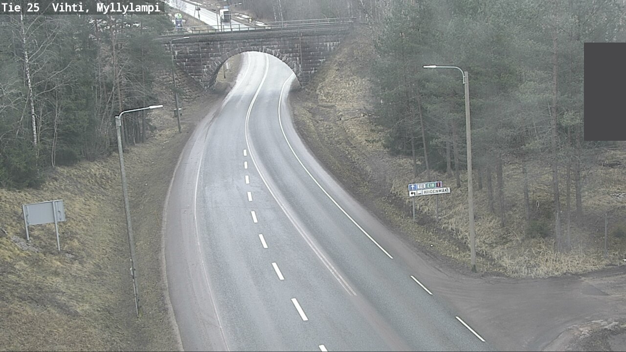 Weather Camera Image Road 25 Lohja Myllylampi, Lohja, Uusimaa