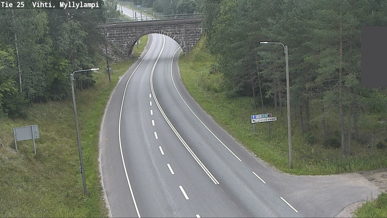 Weather Camera Image Väg 25 Lojo Myllylampi, Lohja, Uusimaa