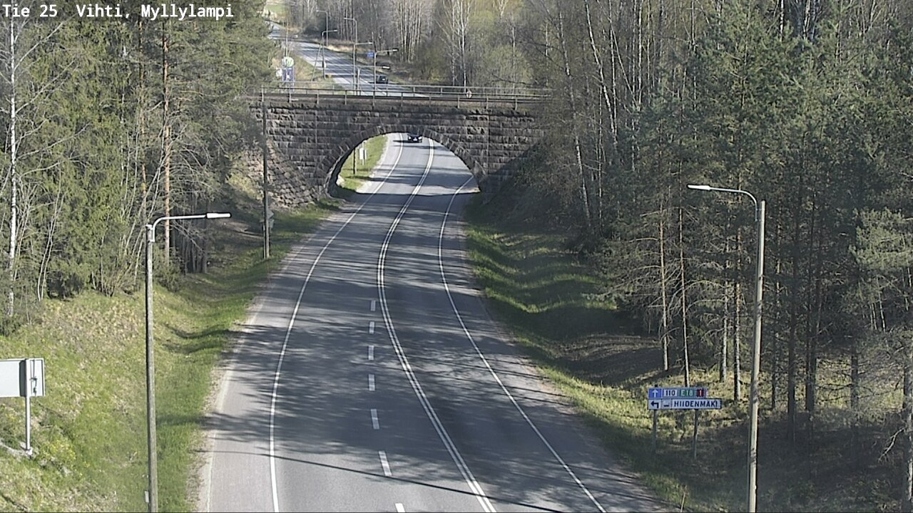 Weather Camera Image Väg 25 Lojo Myllylampi, Lohja, Uusimaa