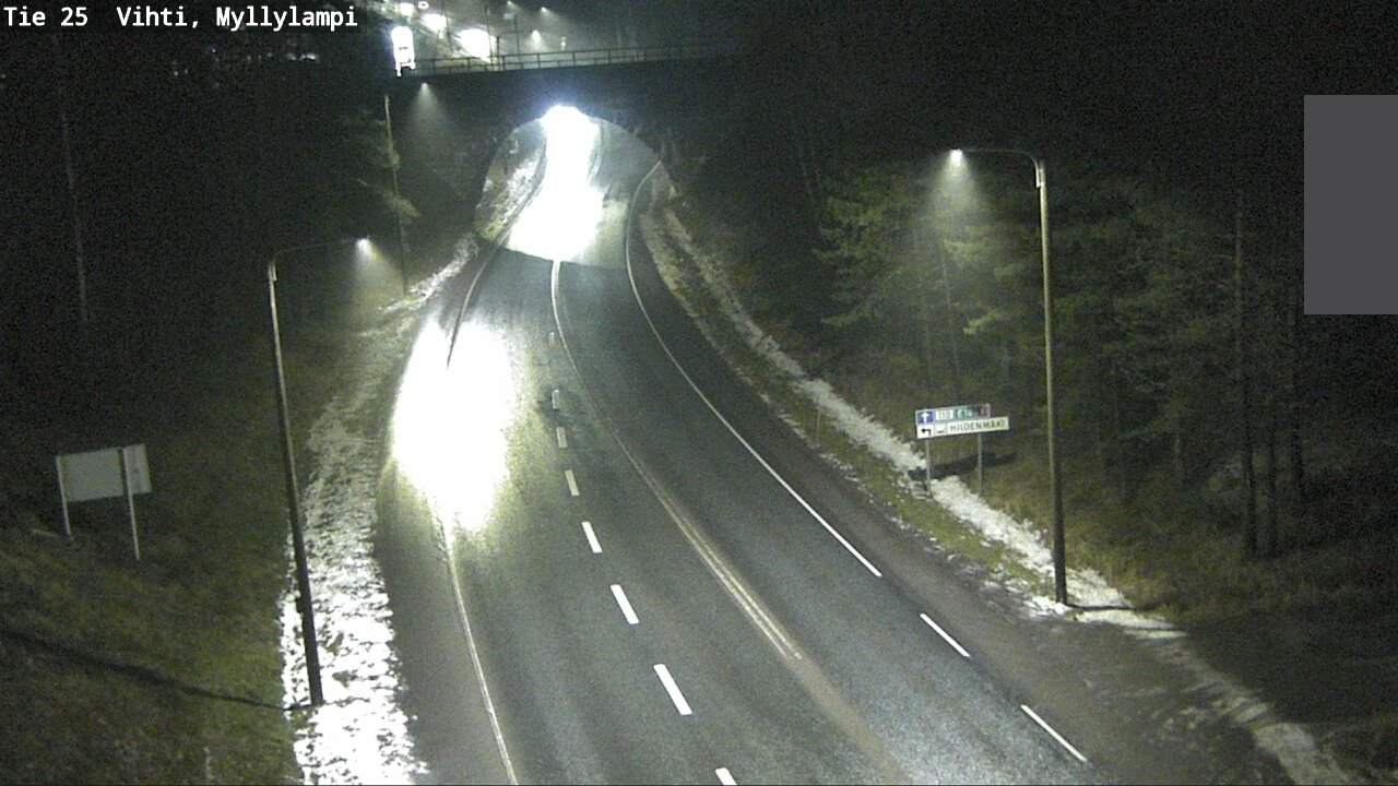 Weather Camera Image Väg 25 Lojo Myllylampi, Lohja, Uusimaa