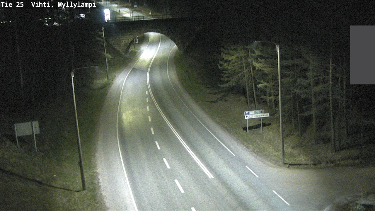 Weather Camera Image Road 25 Lohja Myllylampi, Lohja, Uusimaa