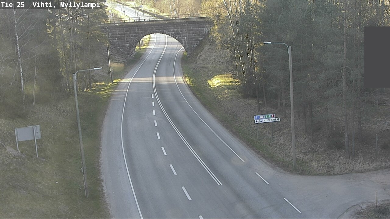 Weather Camera Image Road 25 Lohja Myllylampi, Lohja, Uusimaa
