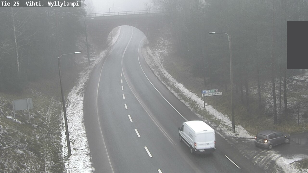 Weather Camera Image Väg 25 Lojo Myllylampi, Lohja, Uusimaa