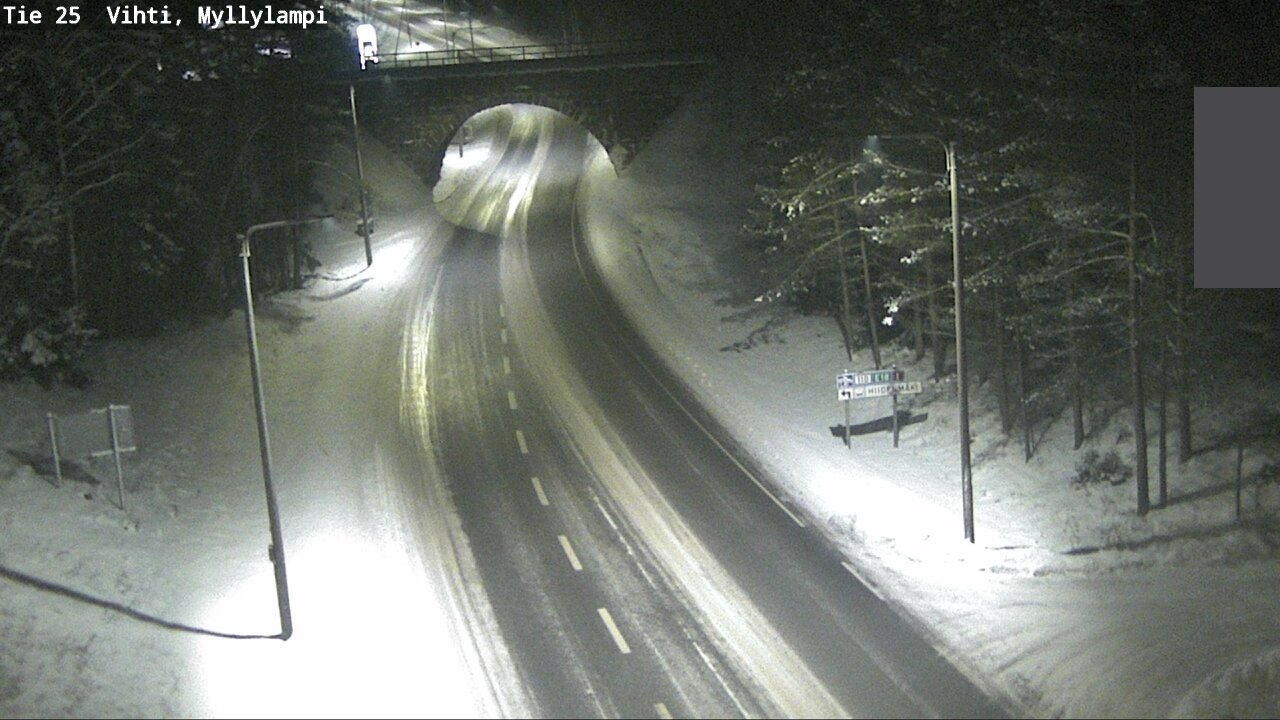 Weather Camera Image Road 25 Lohja Myllylampi, Lohja, Uusimaa
