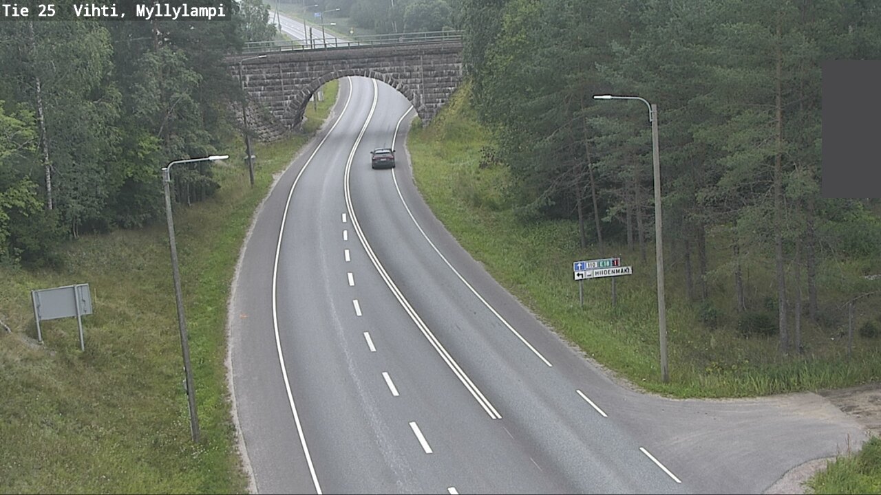Weather Camera Image Väg 25 Lojo Myllylampi, Lohja, Uusimaa