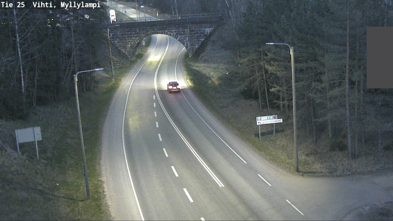 Weather Camera Image Road 25 Lohja Myllylampi, Lohja, Uusimaa