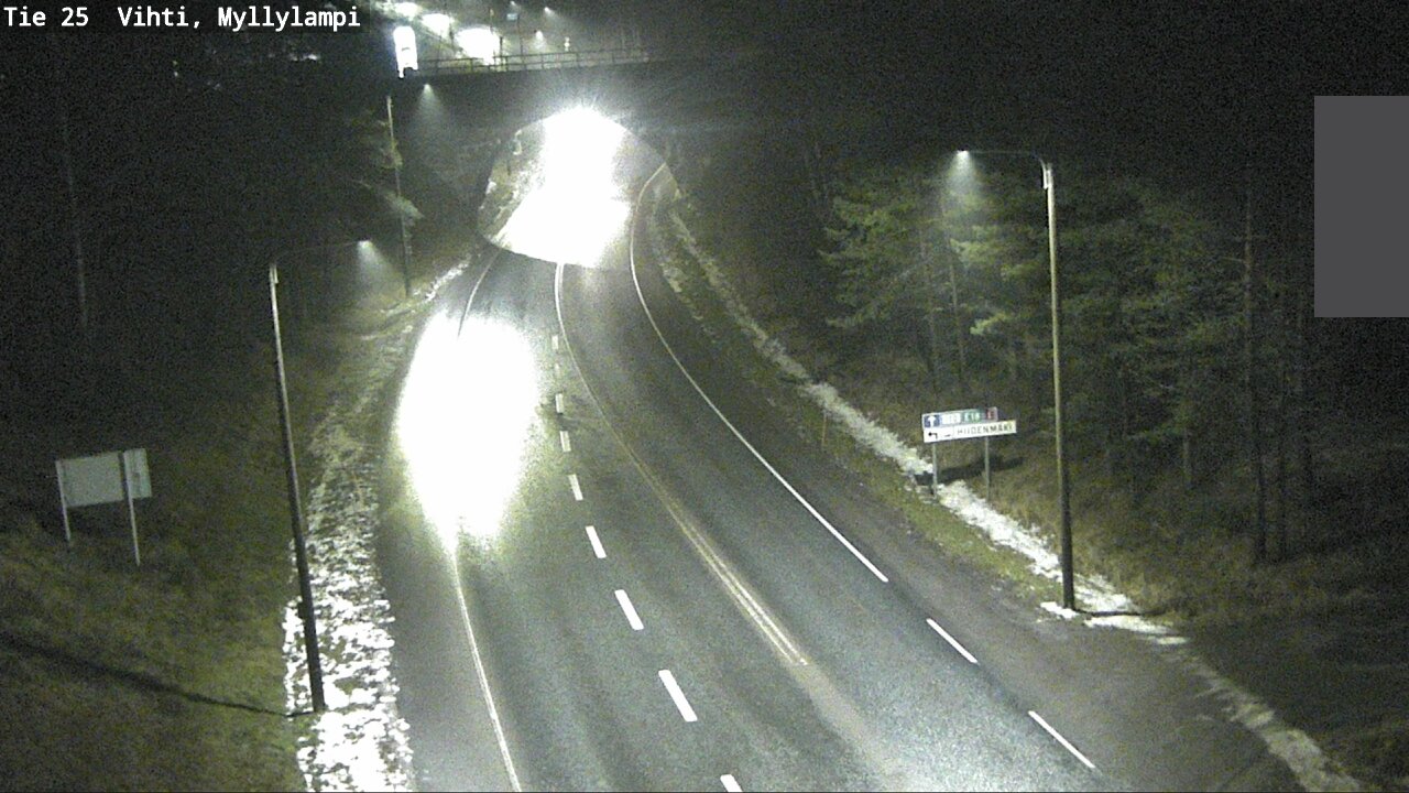 Weather Camera Image Väg 25 Lojo Myllylampi, Lohja, Uusimaa