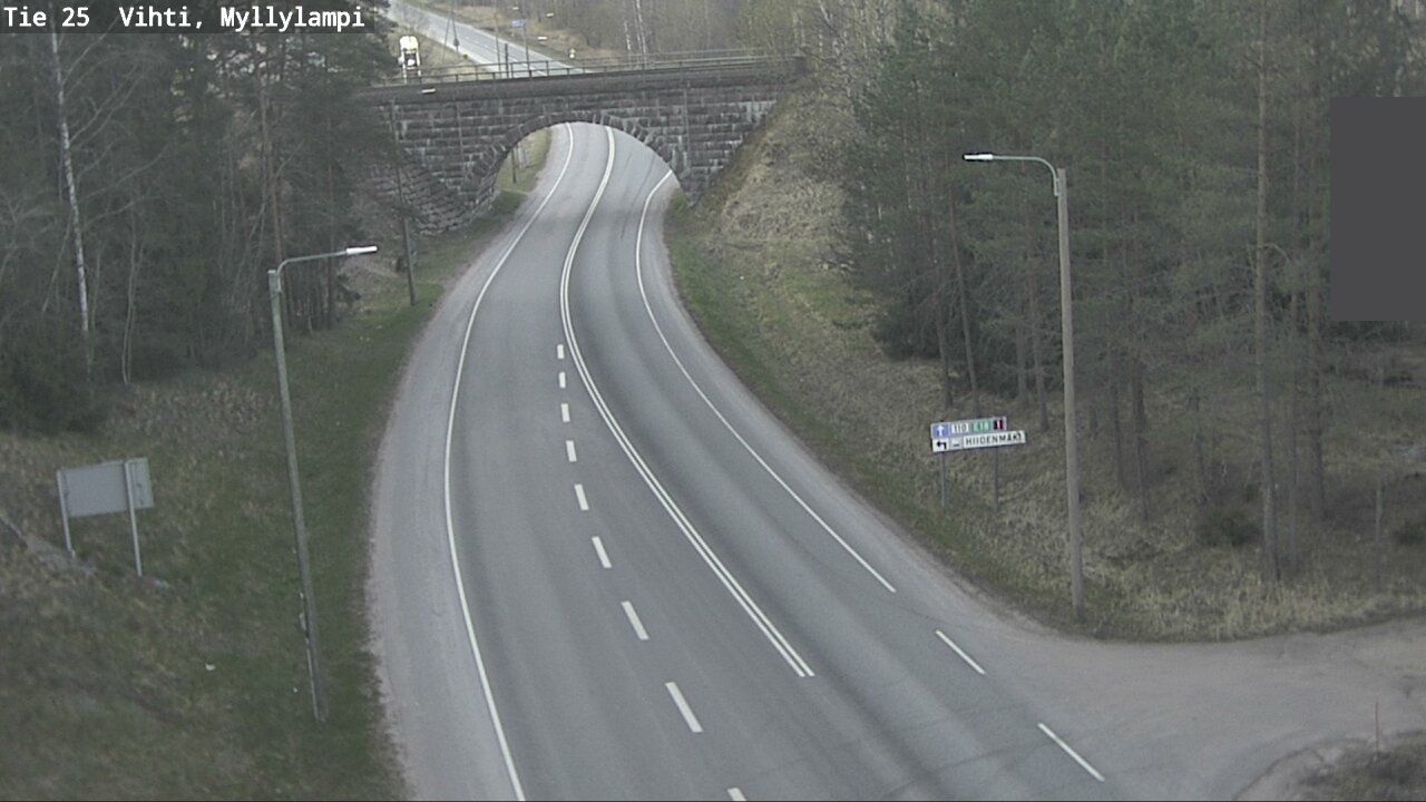 Weather Camera Image Väg 25 Lojo Myllylampi, Lohja, Uusimaa