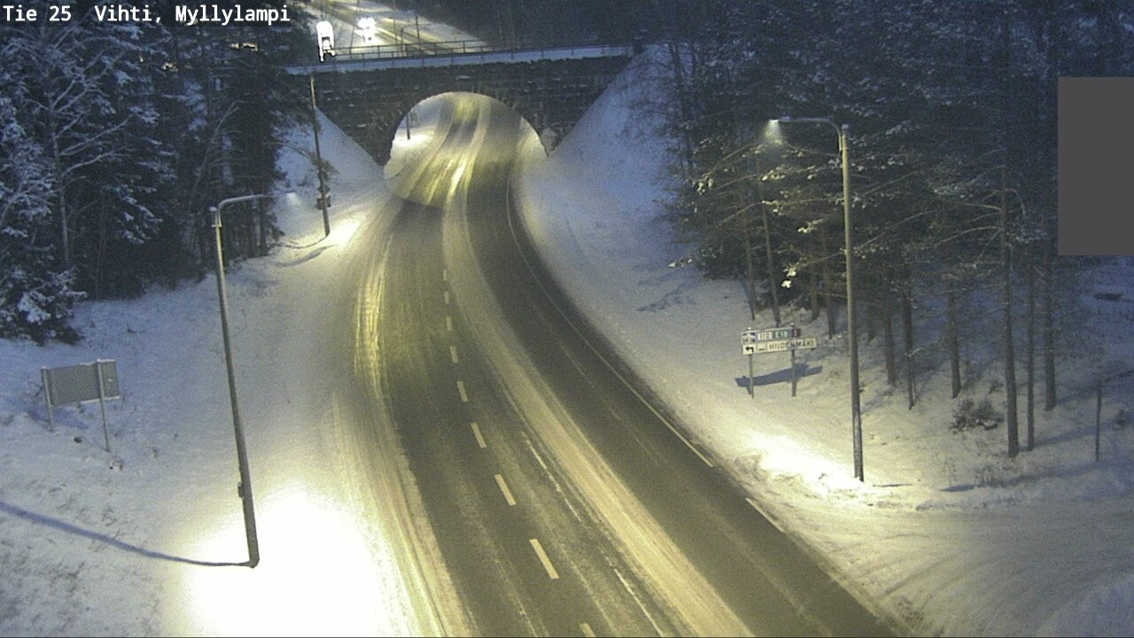 Weather Camera Image Road 25 Lohja Myllylampi, Lohja, Uusimaa