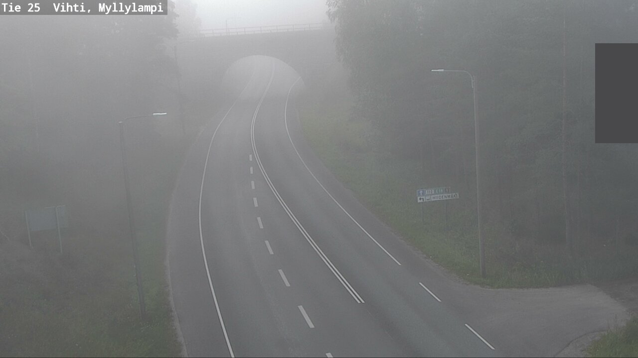 Weather Camera Image Väg 25 Lojo Myllylampi, Lohja, Uusimaa