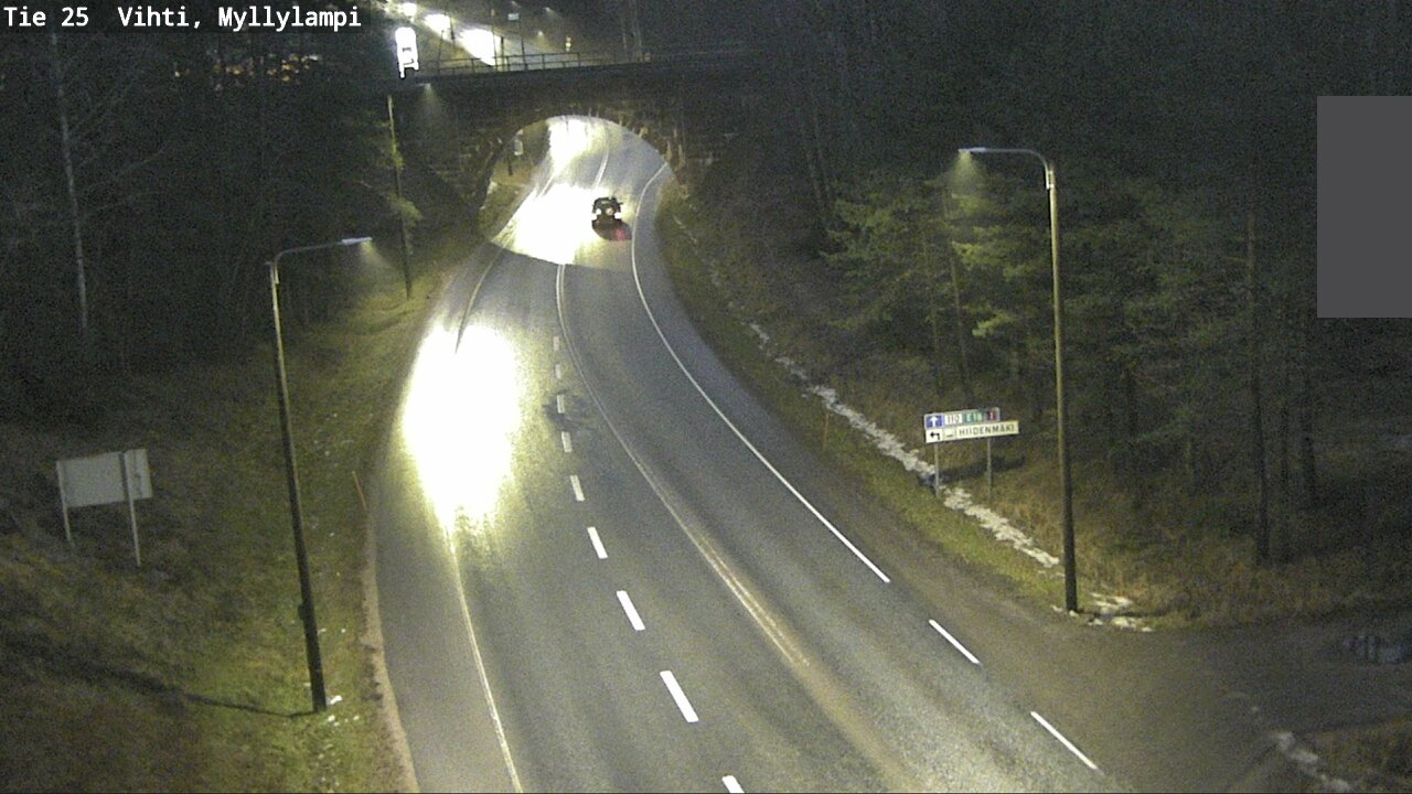 Weather Camera Image Road 25 Lohja Myllylampi, Lohja, Uusimaa