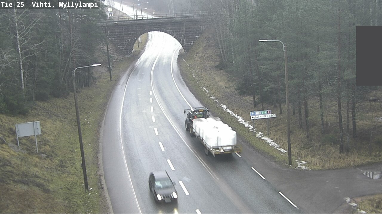 Weather Camera Image Road 25 Lohja Myllylampi, Lohja, Uusimaa