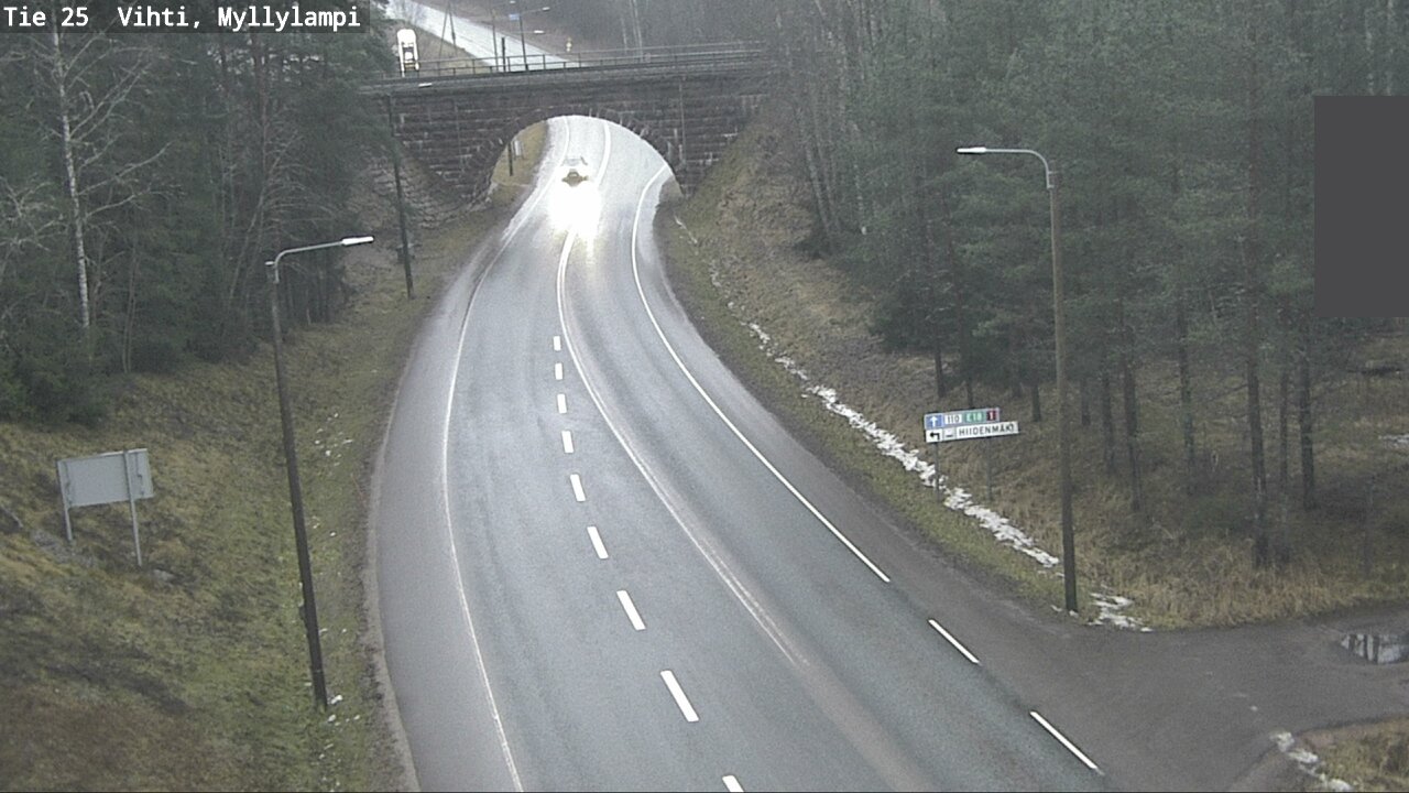 Weather Camera Image Road 25 Lohja Myllylampi, Lohja, Uusimaa
