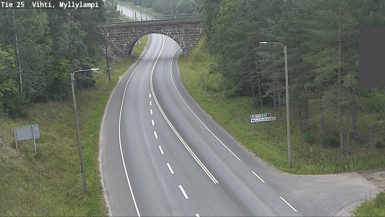 Weather Camera Image Väg 25 Lojo Myllylampi, Lohja, Uusimaa