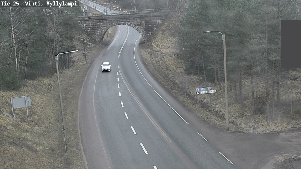 Weather Camera Image Road 25 Lohja Myllylampi, Lohja, Uusimaa