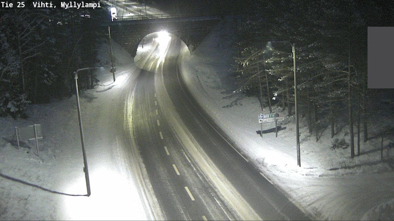 Weather Camera Image Road 25 Lohja Myllylampi, Lohja, Uusimaa