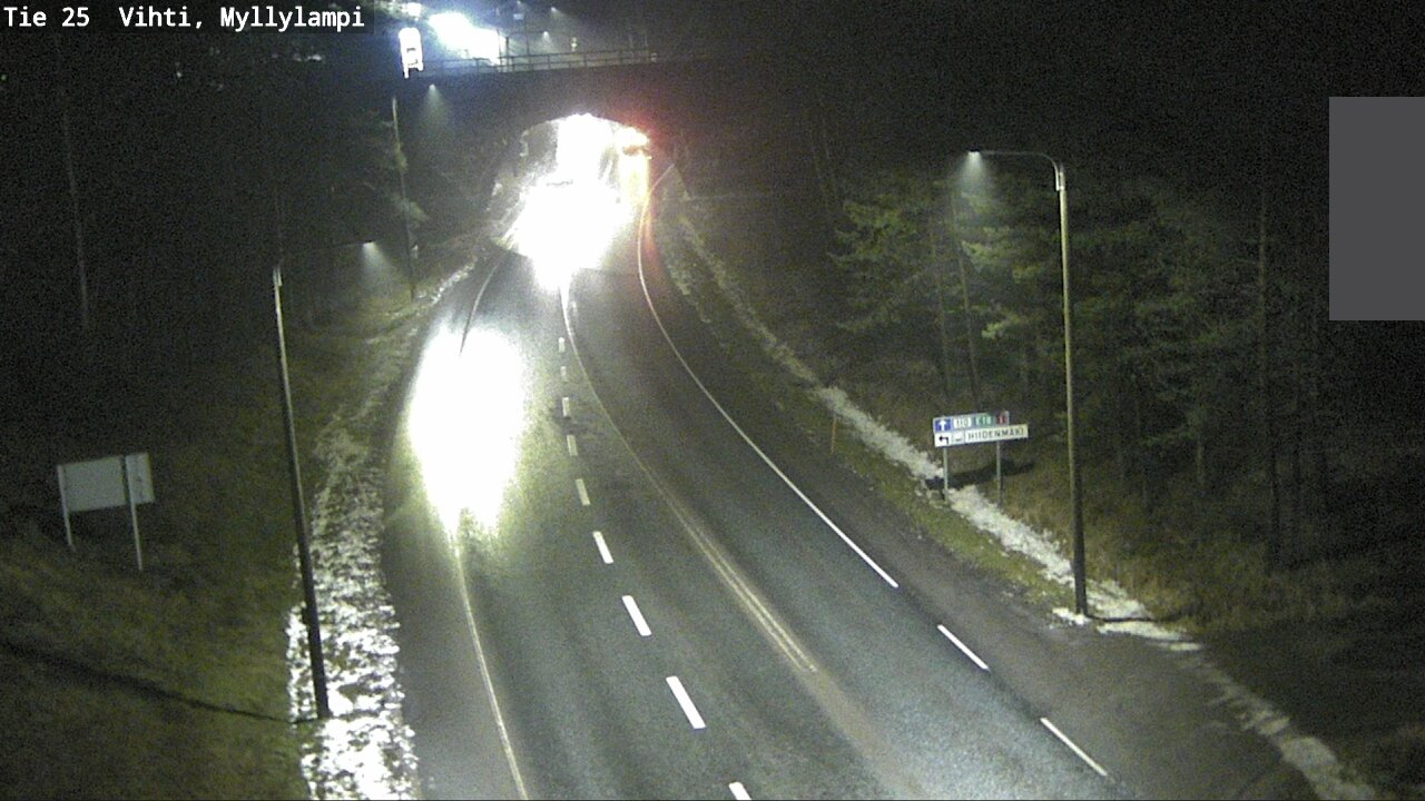 Weather Camera Image Väg 25 Lojo Myllylampi, Lohja, Uusimaa