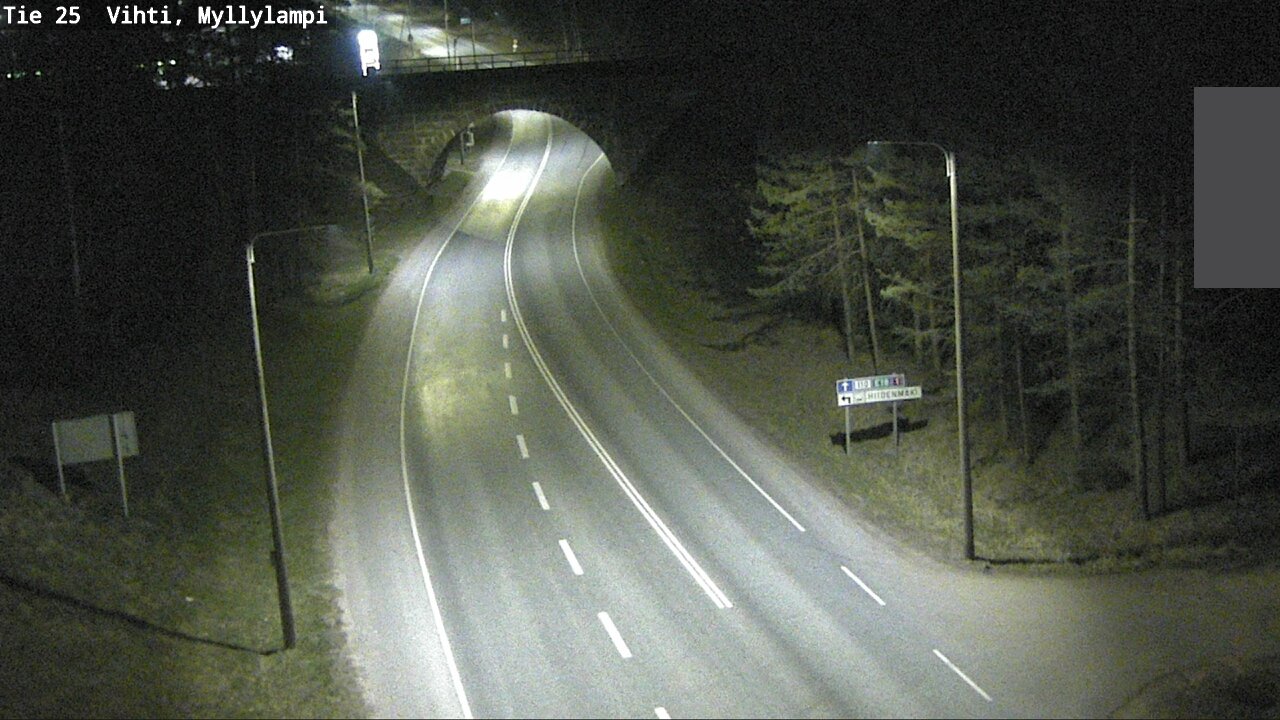 Weather Camera Image Road 25 Lohja Myllylampi, Lohja, Uusimaa