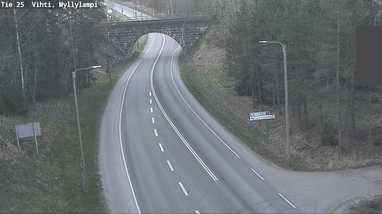 Weather Camera Image Väg 25 Lojo Myllylampi, Lohja, Uusimaa