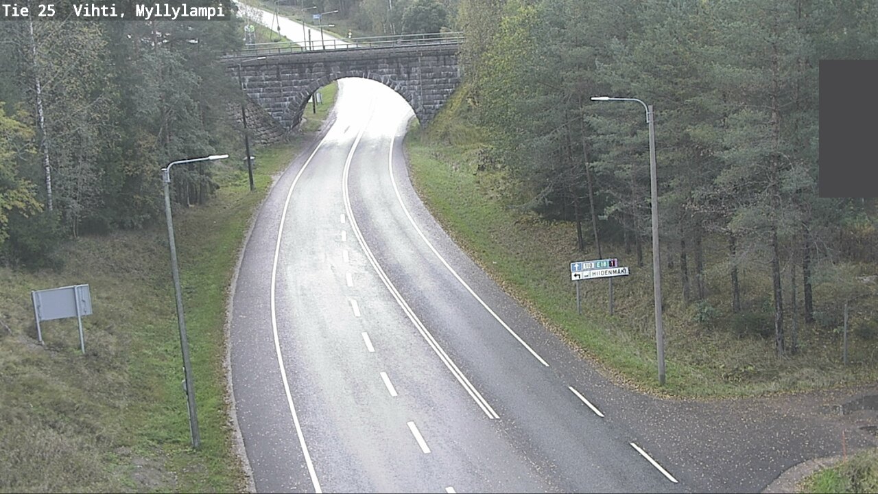 Weather Camera Image Väg 25 Lojo Myllylampi, Lohja, Uusimaa