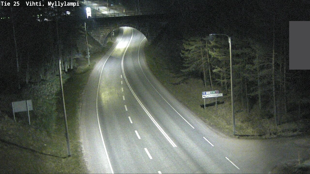 Weather Camera Image Väg 25 Lojo Myllylampi, Lohja, Uusimaa