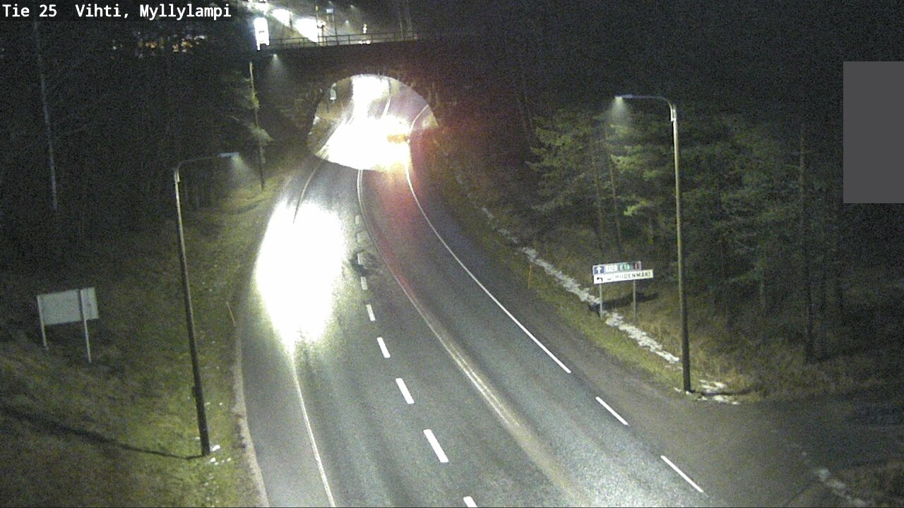 Weather Camera Image Road 25 Lohja Myllylampi, Lohja, Uusimaa