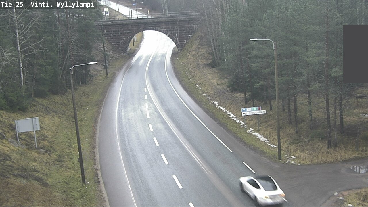 Weather Camera Image Väg 25 Lojo Myllylampi, Lohja, Uusimaa
