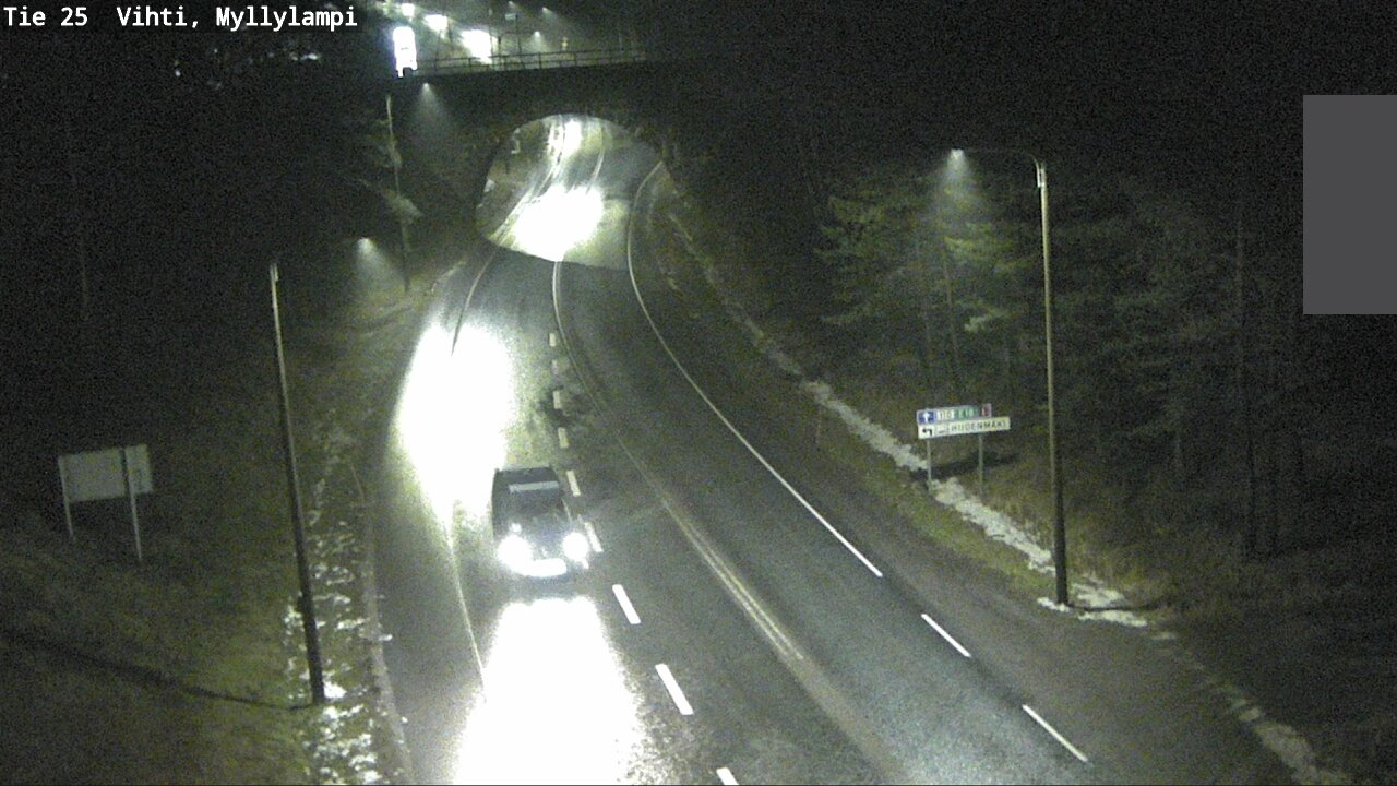 Weather Camera Image Väg 25 Lojo Myllylampi, Lohja, Uusimaa