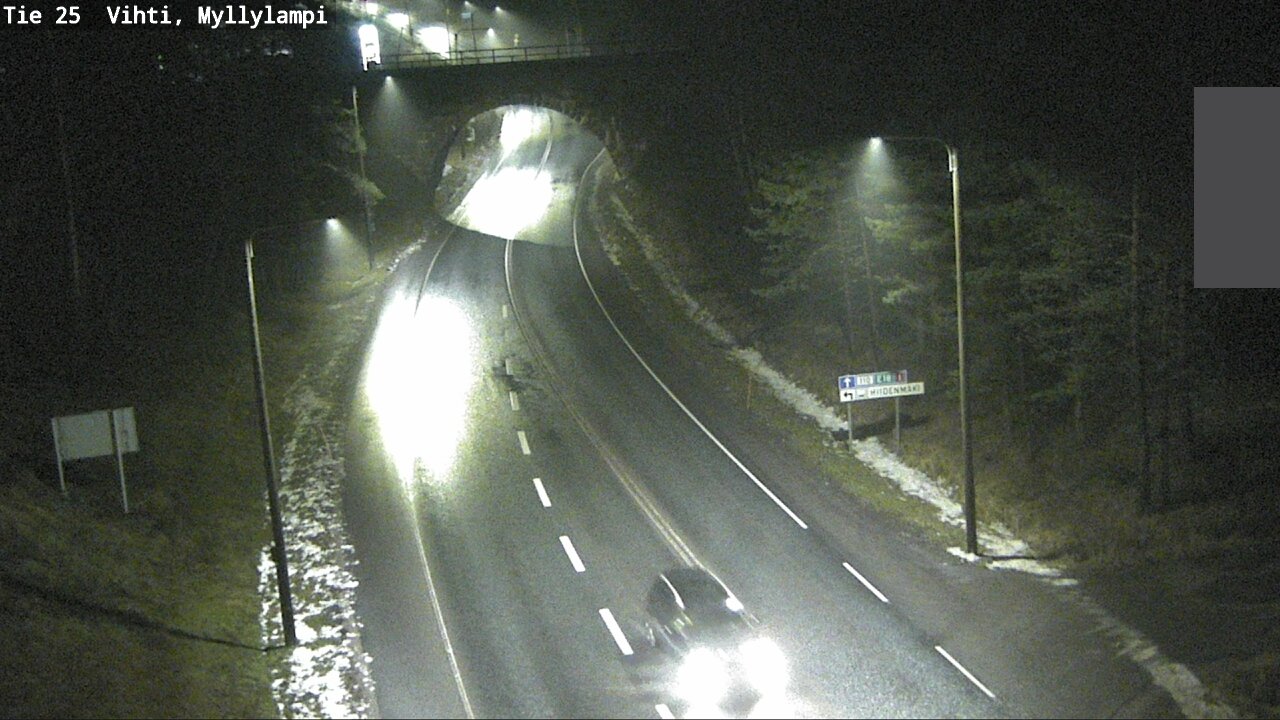 Weather Camera Image Väg 25 Lojo Myllylampi, Lohja, Uusimaa