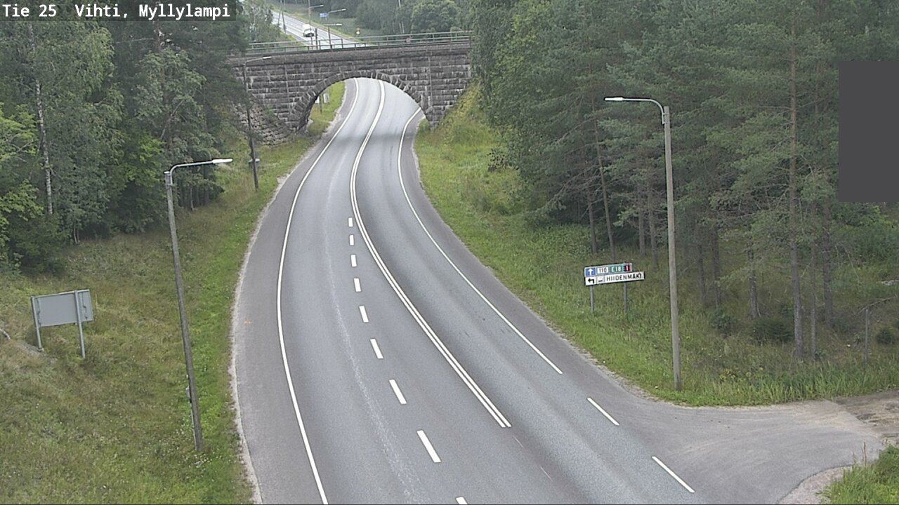 Weather Camera Image Väg 25 Lojo Myllylampi, Lohja, Uusimaa