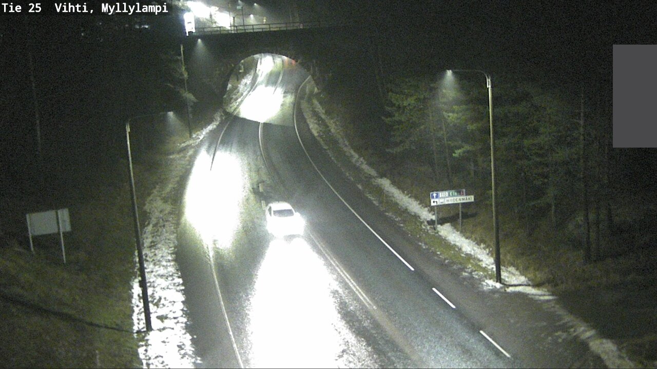 Weather Camera Image Väg 25 Lojo Myllylampi, Lohja, Uusimaa