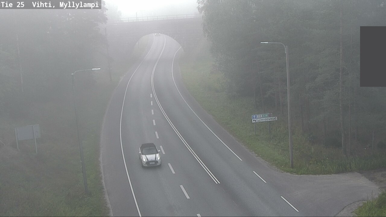 Weather Camera Image Väg 25 Lojo Myllylampi, Lohja, Uusimaa