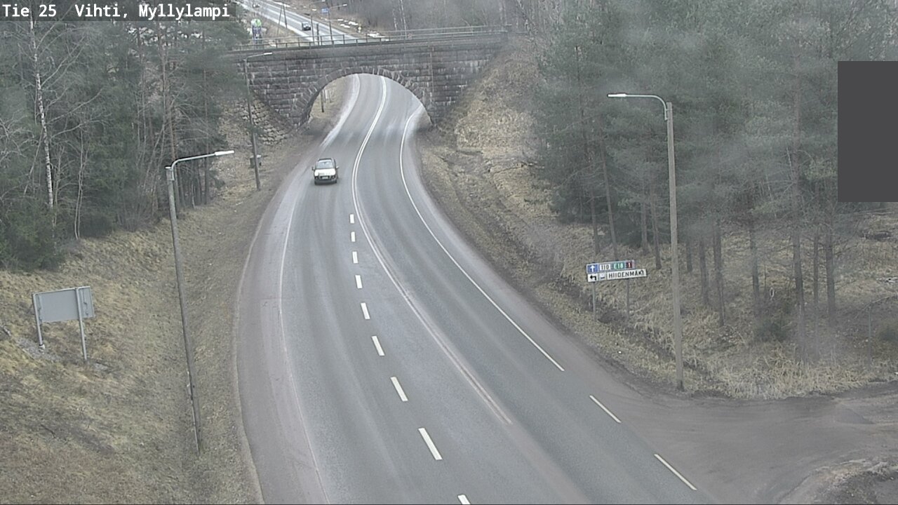 Weather Camera Image Road 25 Lohja Myllylampi, Lohja, Uusimaa