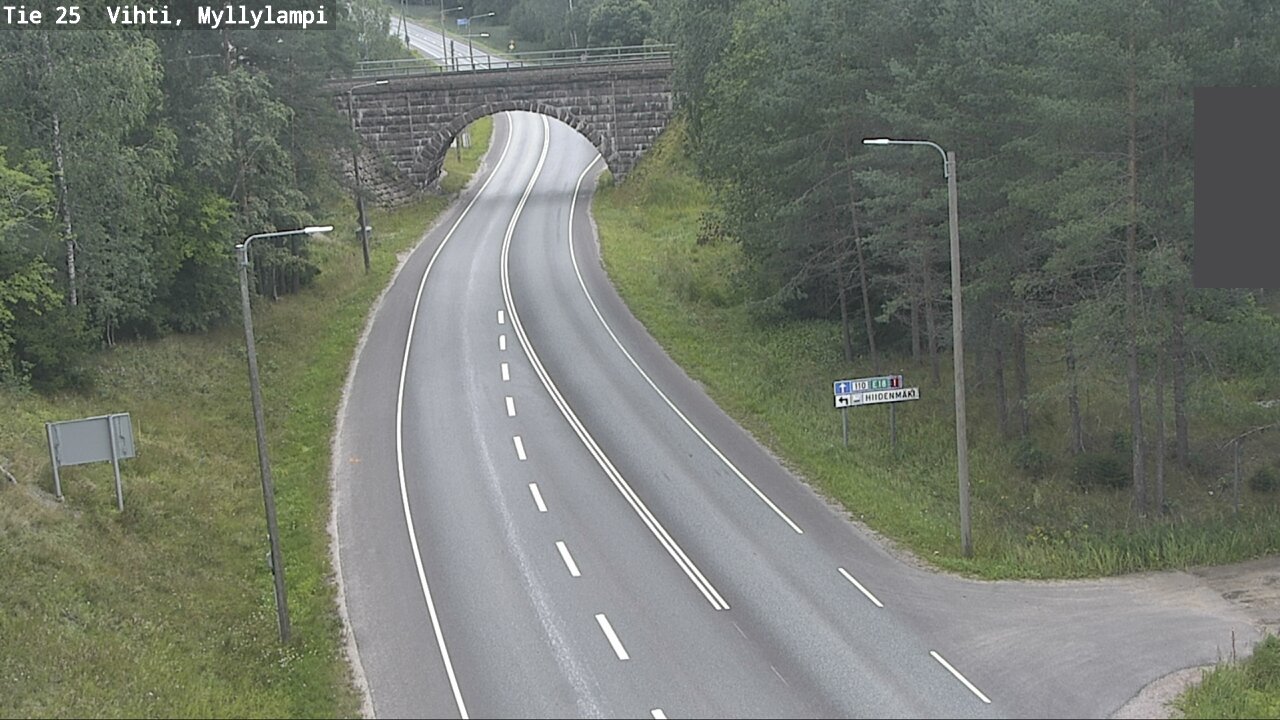 Weather Camera Image Road 25 Lohja Myllylampi, Lohja, Uusimaa