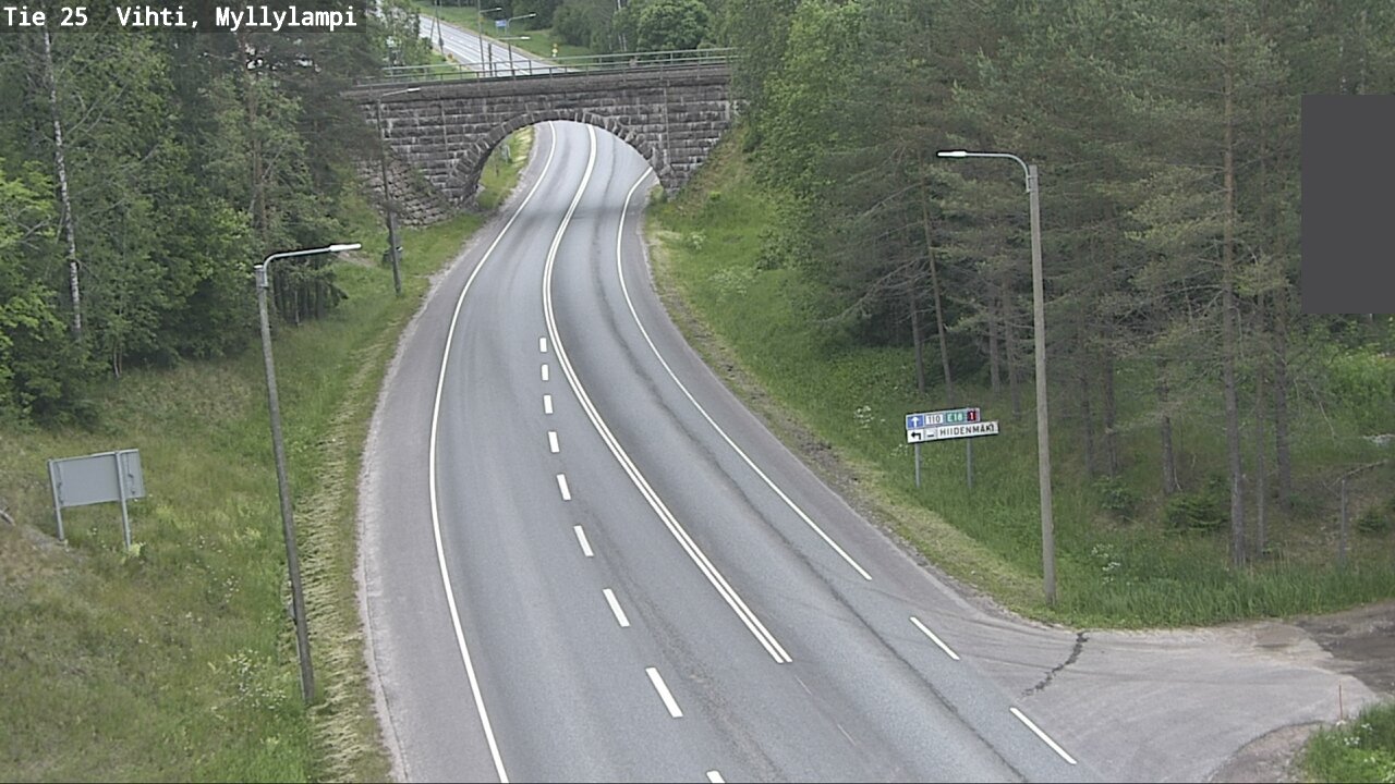 Weather Camera Image Väg 25 Lojo Myllylampi, Lohja, Uusimaa