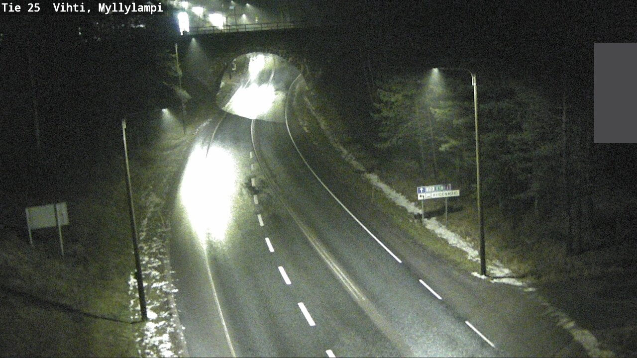 Weather Camera Image Väg 25 Lojo Myllylampi, Lohja, Uusimaa