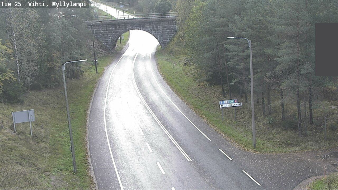 Weather Camera Image Väg 25 Lojo Myllylampi, Lohja, Uusimaa