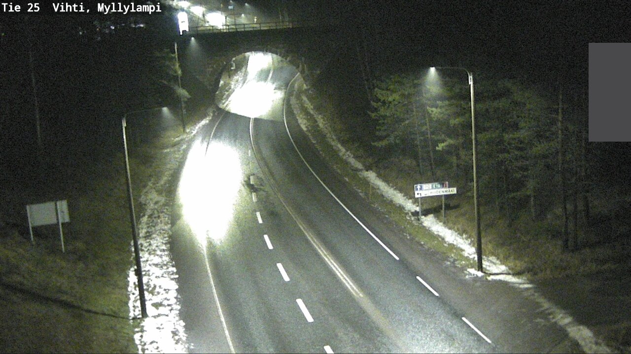 Weather Camera Image Väg 25 Lojo Myllylampi, Lohja, Uusimaa
