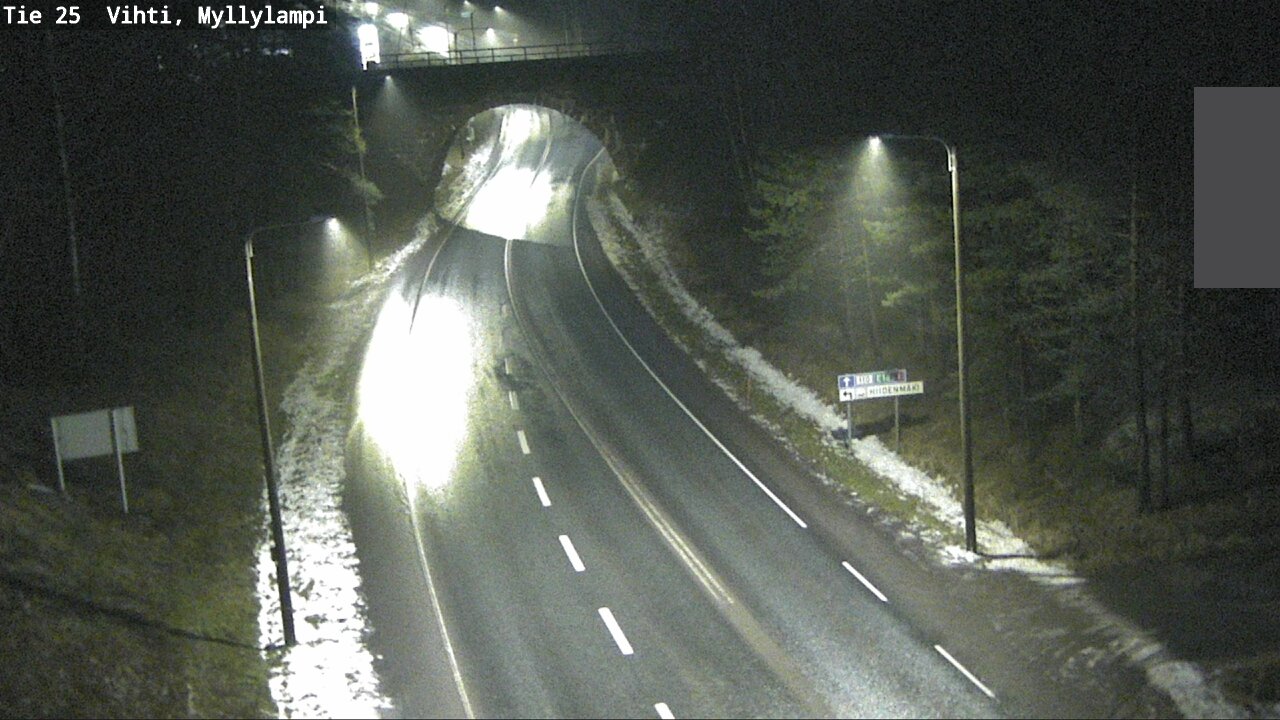 Weather Camera Image Väg 25 Lojo Myllylampi, Lohja, Uusimaa