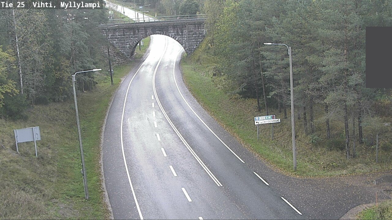 Weather Camera Image Väg 25 Lojo Myllylampi, Lohja, Uusimaa