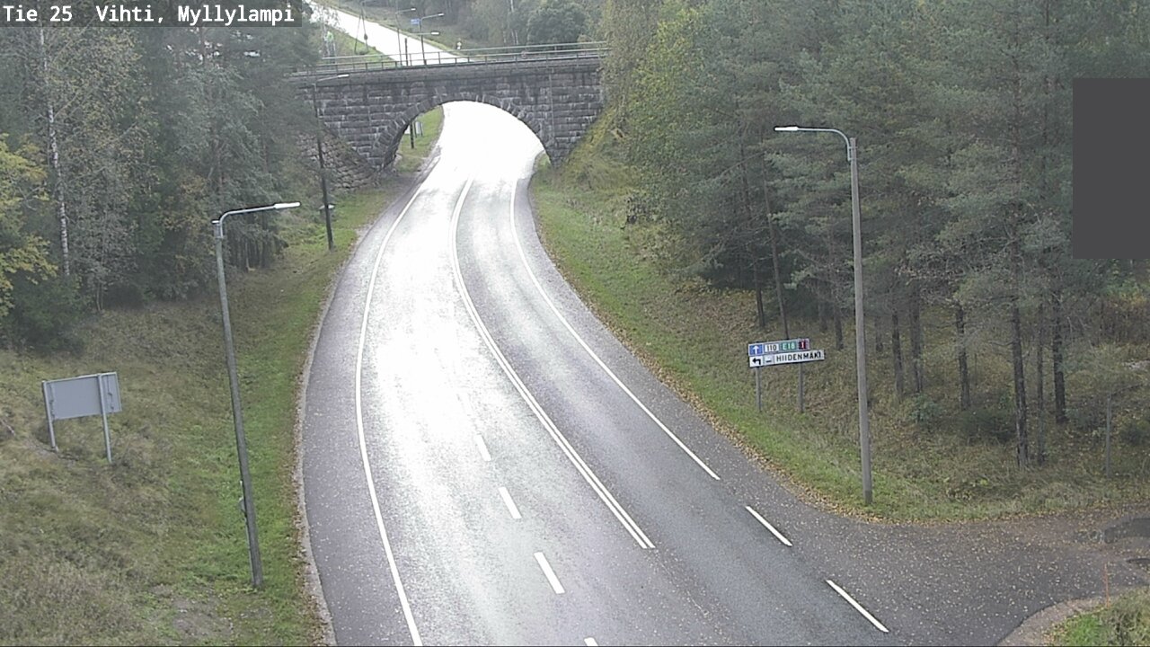 Weather Camera Image Väg 25 Lojo Myllylampi, Lohja, Uusimaa