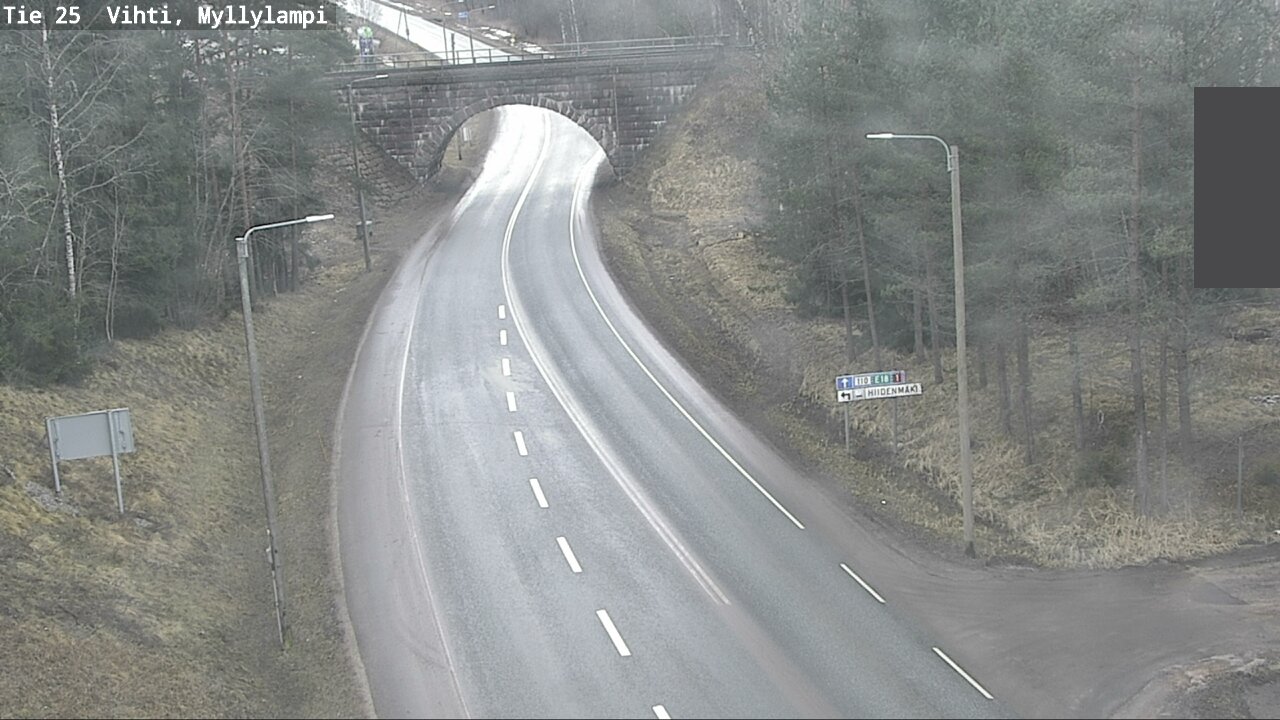 Weather Camera Image Väg 25 Lojo Myllylampi, Lohja, Uusimaa