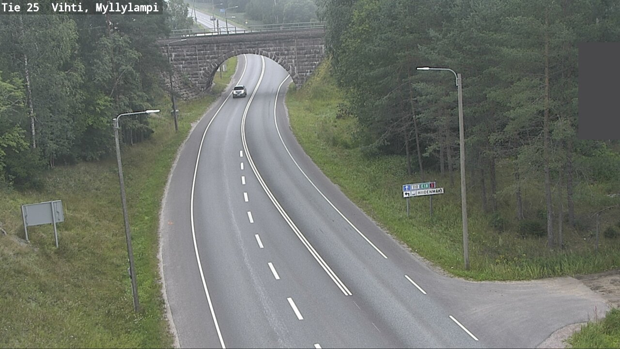 Weather Camera Image Väg 25 Lojo Myllylampi, Lohja, Uusimaa