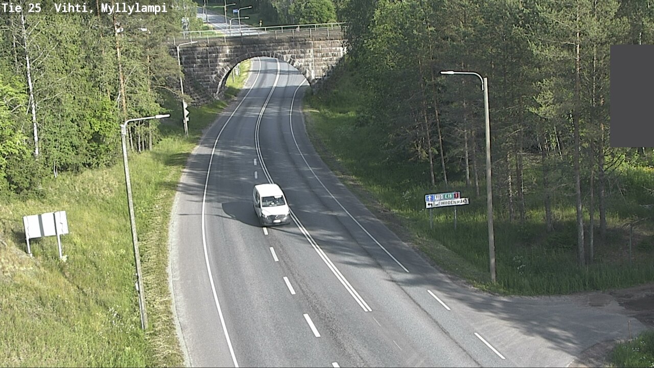 Kelikamerat Kuva Tie 25 Lohja Myllylampi, Lohja, Uusimaa