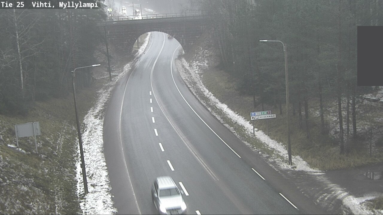 Weather Camera Image Väg 25 Lojo Myllylampi, Lohja, Uusimaa