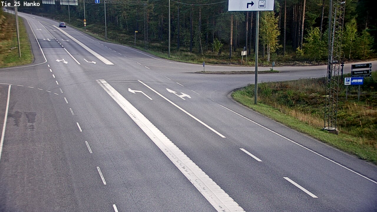Weather Camera Image Väg 25 Hangö, Hanko, Uusimaa