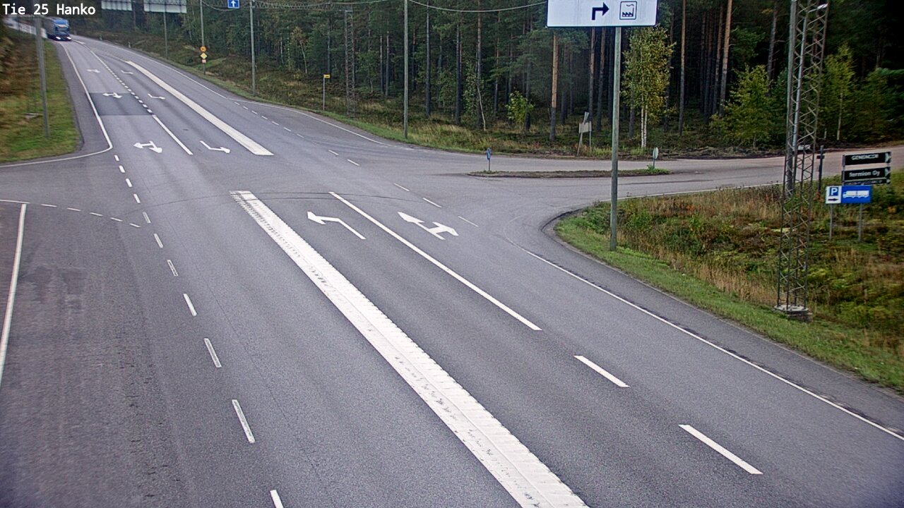 Weather Camera Image Väg 25 Hangö, Hanko, Uusimaa