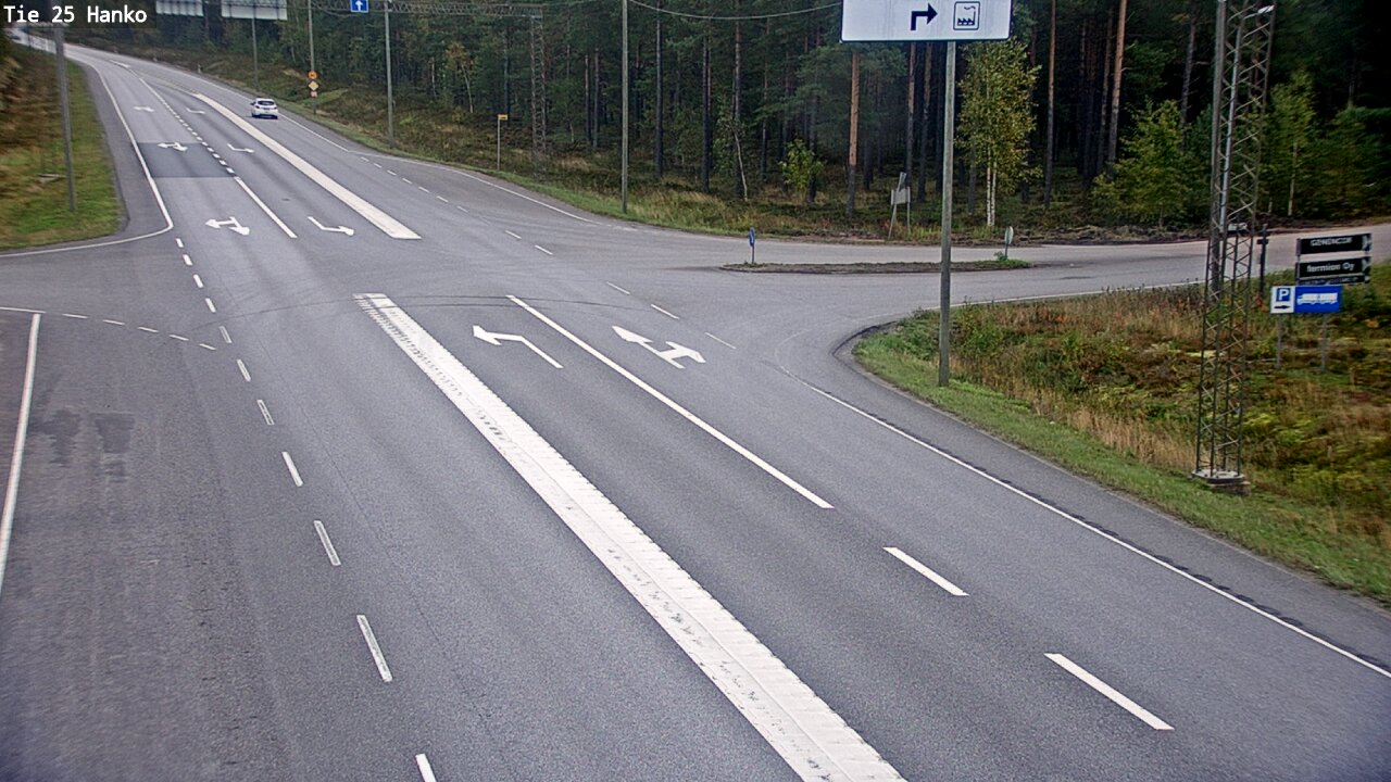 Weather Camera Image Väg 25 Hangö, Hanko, Uusimaa